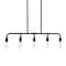 Hello Honey® Robert Stevenson Lighting Benson Exposed Bulb Metal 5-Light Linear Chandelier